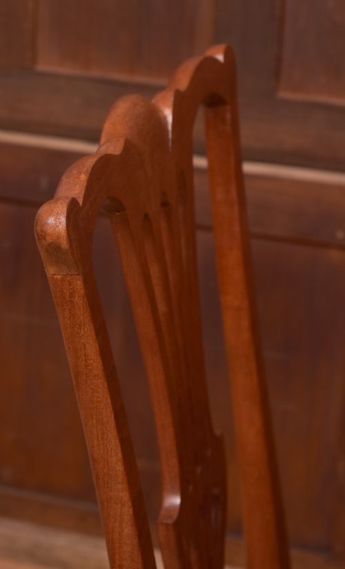 PAIR OF WALNUT GOSSIP CHAIRS - ADDITIONAL PHOTO 2