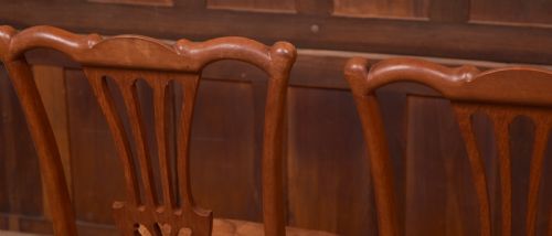 PAIR OF WALNUT GOSSIP CHAIRS - ADDITIONAL PHOTO 6