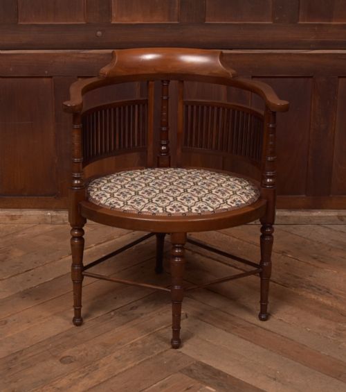 Edwardian Mahogany Corner Chair