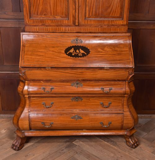 fig 2. 18th Century Dutch Bombe Bureau Bookcase