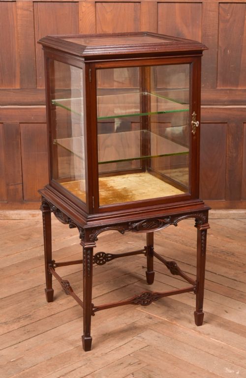 Edwardian Mahogany Bijouterie / Display Cabinet