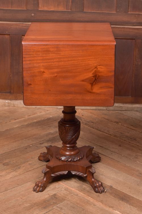 VICTORIAN MAHOGANY WORKTABLE - ADDITIONAL PHOTO 1