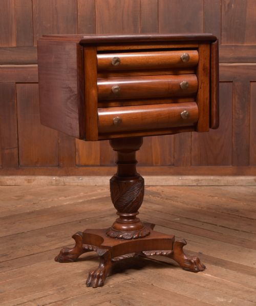 VICTORIAN MAHOGANY WORKTABLE - ADDITIONAL PHOTO 3