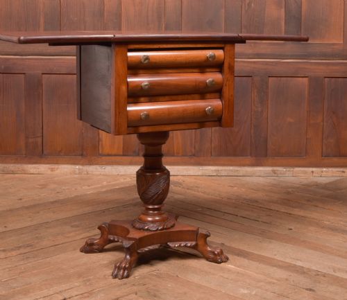 VICTORIAN MAHOGANY WORKTABLE - ADDITIONAL PHOTO 4