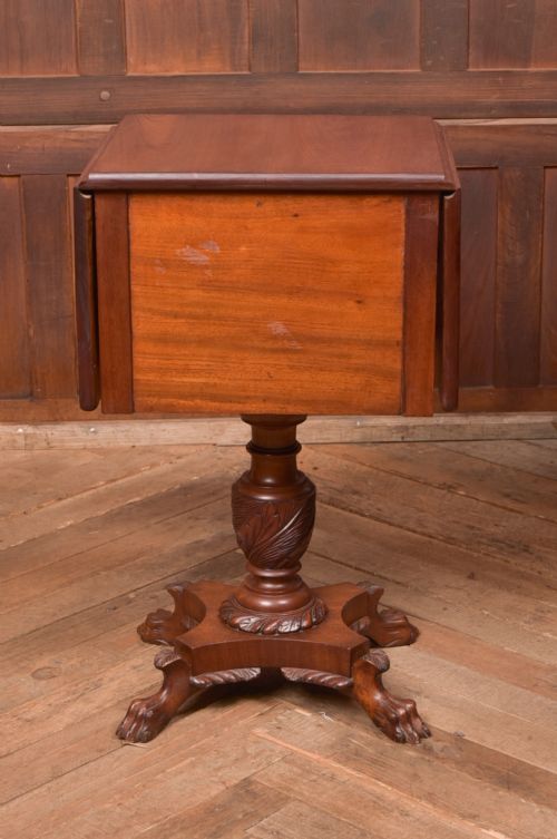 VICTORIAN MAHOGANY WORKTABLE - ADDITIONAL PHOTO 5