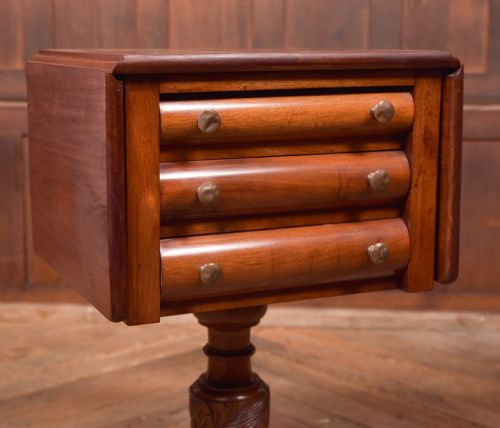 VICTORIAN MAHOGANY WORKTABLE - ADDITIONAL PHOTO 8