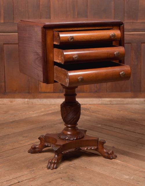 VICTORIAN MAHOGANY WORKTABLE - ADDITIONAL PHOTO 11