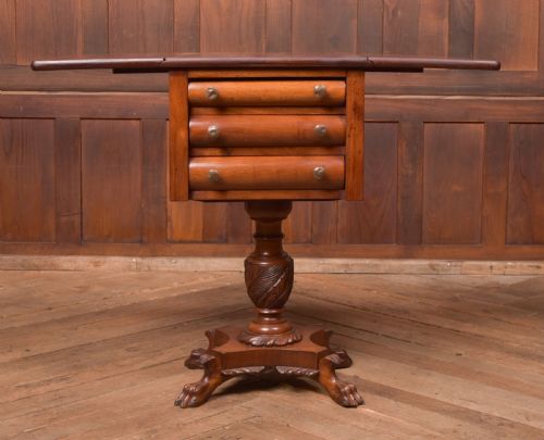 VICTORIAN MAHOGANY WORKTABLE - ADDITIONAL PHOTO 12