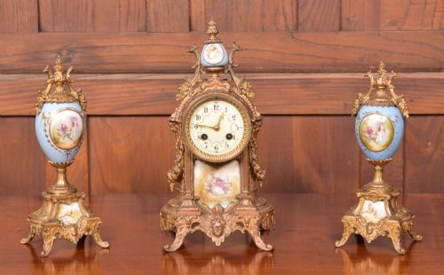 Victorian Garniture Clock Set