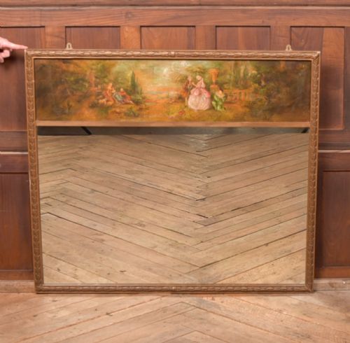 Hand Painted 19th Century Mirror