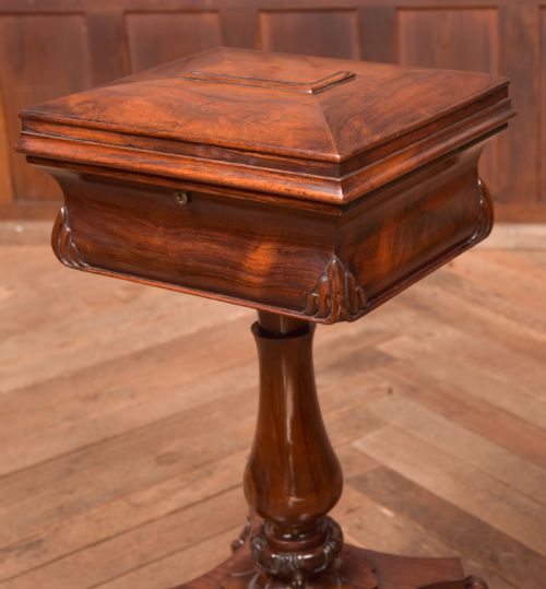 VICTORIAN ROSEWOOD WORK TABLE - ADDITIONAL PHOTO 1