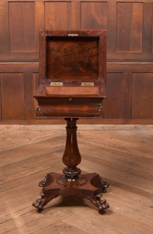 VICTORIAN ROSEWOOD WORK TABLE - ADDITIONAL PHOTO 5