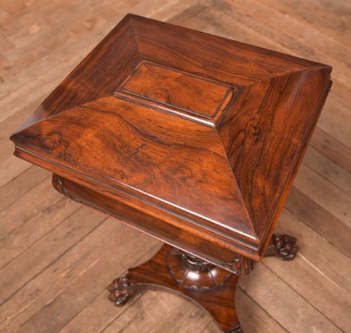 VICTORIAN ROSEWOOD WORK TABLE - ADDITIONAL PHOTO 7