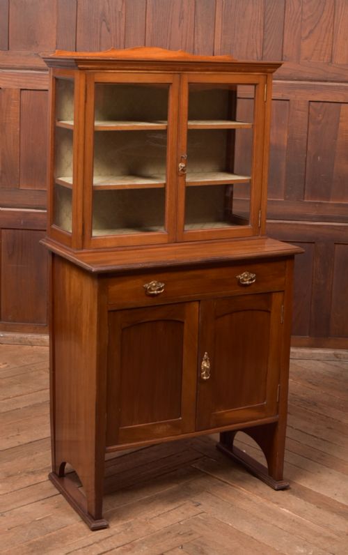 Edwardian Red Walnut Display Cabinet