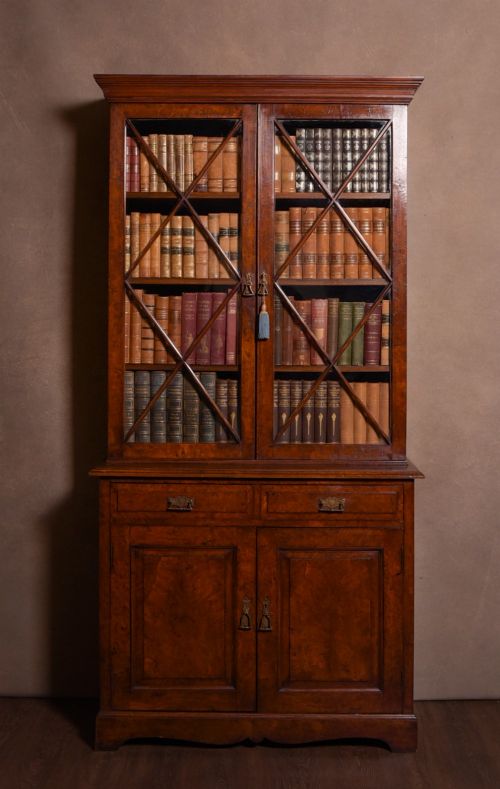 Edwardian Pollard Oak Bookcase