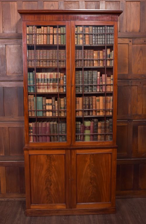 Mahogany Town House Cabinet Bookcase