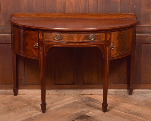 Mahogany Demi Lune Side Table