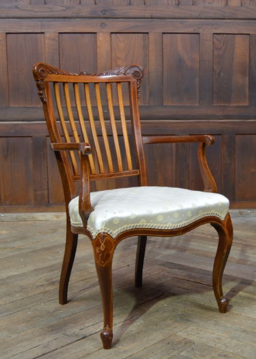 Edwardian Mahogany Arm Chair