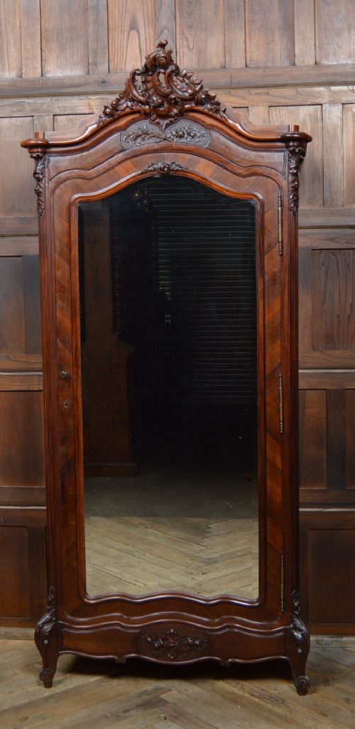 Victorian French Rosewood Armoire