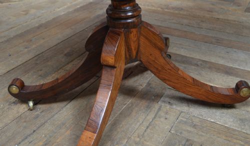 REGENCY ROSEWOOD CARD TABLE - ADDITIONAL PHOTO 4