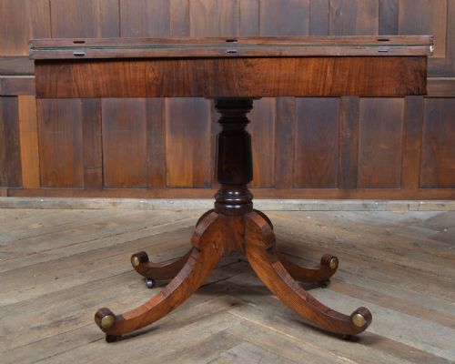 REGENCY ROSEWOOD CARD TABLE - ADDITIONAL PHOTO 6