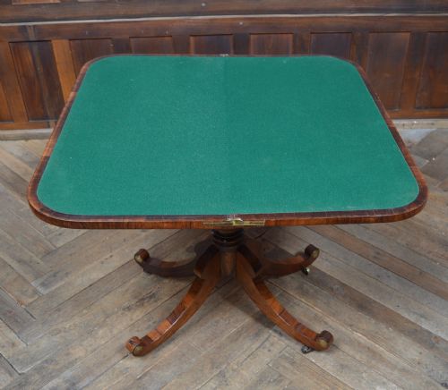 REGENCY ROSEWOOD CARD TABLE - ADDITIONAL PHOTO 7