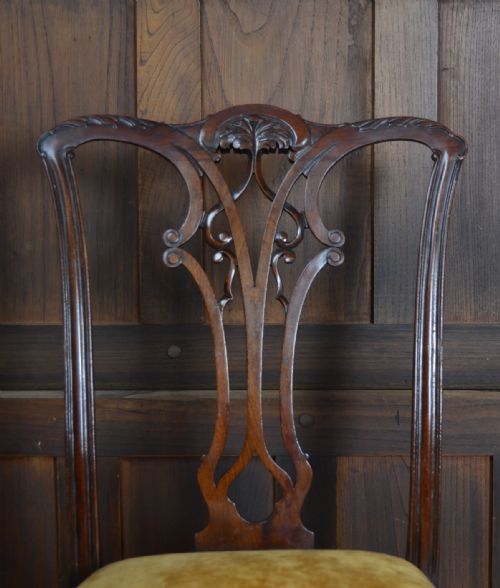 SET OF 8 CHIPPENDALE STYLE DINING CHAIRS - ADDITIONAL PHOTO 3