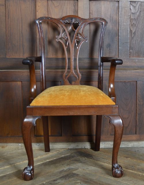 SET OF 8 CHIPPENDALE STYLE DINING CHAIRS - ADDITIONAL PHOTO 8