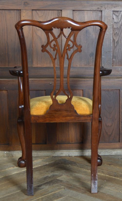 SET OF 8 CHIPPENDALE STYLE DINING CHAIRS - ADDITIONAL PHOTO 11