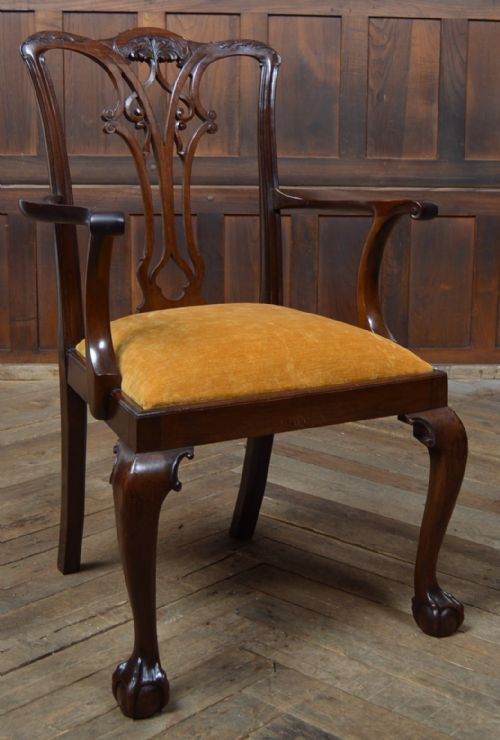 SET OF 8 CHIPPENDALE STYLE DINING CHAIRS - ADDITIONAL PHOTO 23