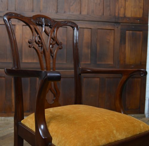 SET OF 8 CHIPPENDALE STYLE DINING CHAIRS - ADDITIONAL PHOTO 24