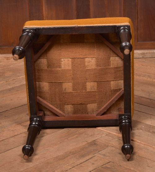 VICTORIAN EBONY STOOL - ADDITIONAL PHOTO 5