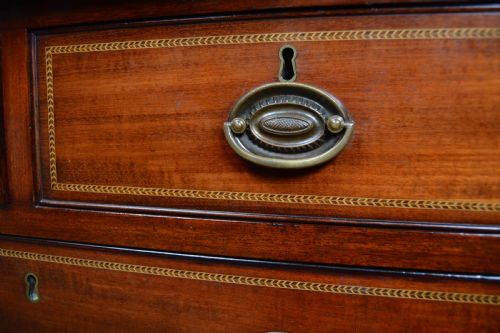 EDWARDIAN MAHOGANY CHEST OF DRAWERS - ADDITIONAL PHOTO 19