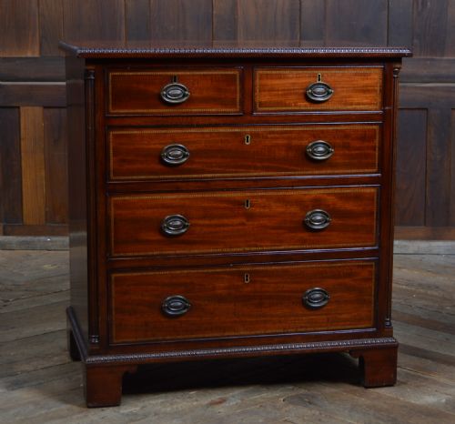 EDWARDIAN MAHOGANY CHEST OF DRAWERS - ADDITIONAL PHOTO 21