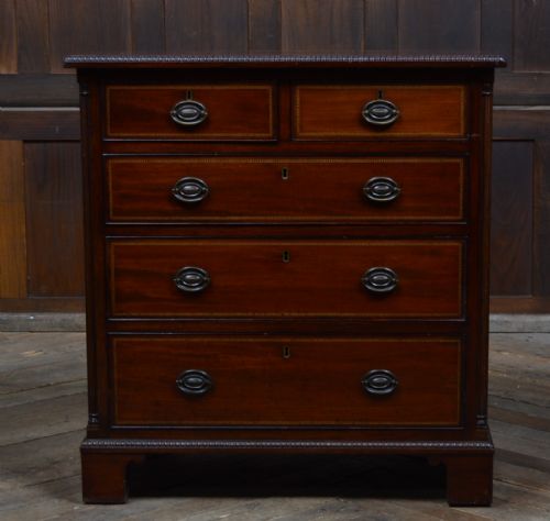 EDWARDIAN MAHOGANY CHEST OF DRAWERS - ADDITIONAL PHOTO 23