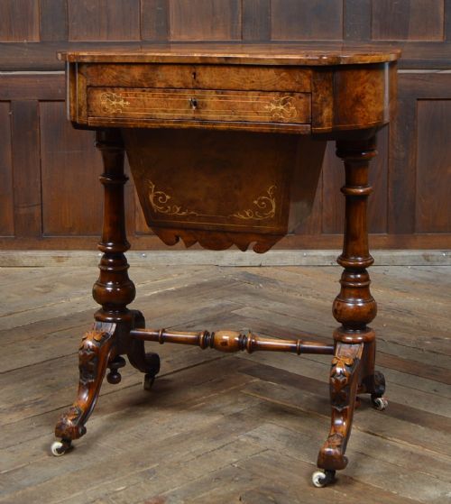 Victorian Walnut Work Table