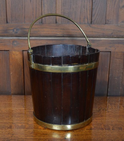Georgian Mahogany Peat Bucket