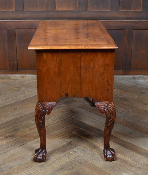 GEORGIAN WALNUT CHIPPENDALE STYLE LOWBOY - ADDITIONAL PHOTO 4