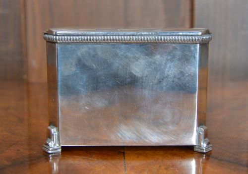 Edwardian Epns Tea Caddy