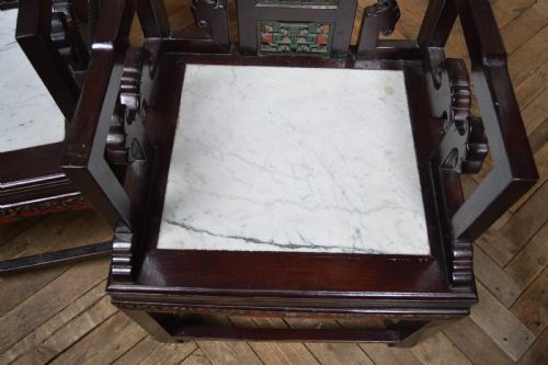 PAIR OF CHINESE ARM CHAIRS - ADDITIONAL PHOTO 13