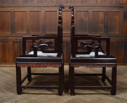 PAIR OF CHINESE ARM CHAIRS - ADDITIONAL PHOTO 16