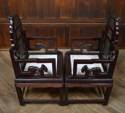 PAIR OF CHINESE ARM CHAIRS - ADDITIONAL PHOTO 20