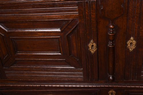 fig 1. 19th Century Oak Court Cupboard