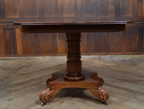 WILLIAM IV MAHOGANY FOLD OVER TEA TABLE - ADDITIONAL PHOTO 9