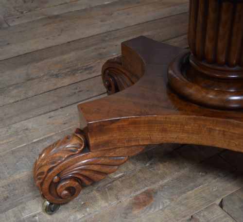 WILLIAM IV MAHOGANY FOLD OVER TEA TABLE - ADDITIONAL PHOTO 12