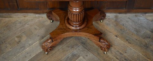 WILLIAM IV MAHOGANY FOLD OVER TEA TABLE - ADDITIONAL PHOTO 13