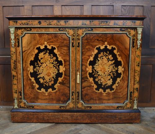 Victorian Walnut 2 Door Pier Cabinet