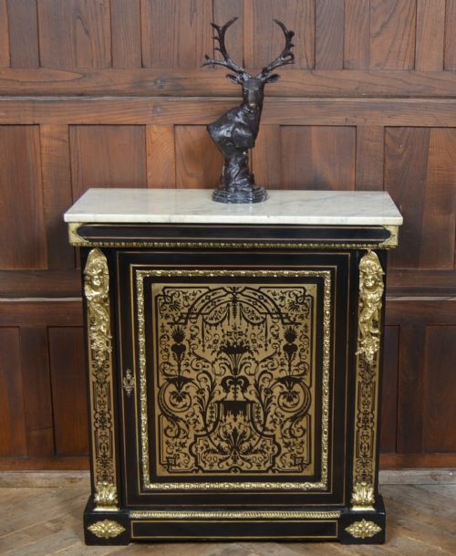 Victorian Mable Top Pier Cabinet