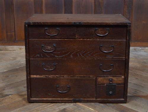 Japanese Elm Wood Tansu Chest