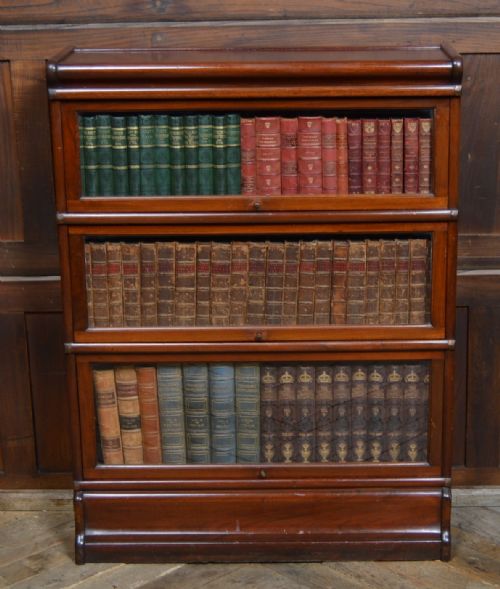 Edwardian Globe Wernicke 3 Sectional Bookcase